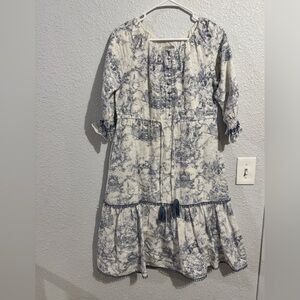 Dainty Jewells Blue and White Dress